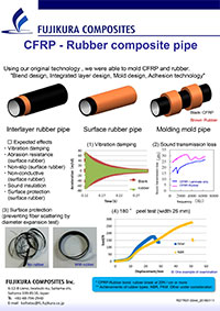 CFRP-Rubbrer composite pipe