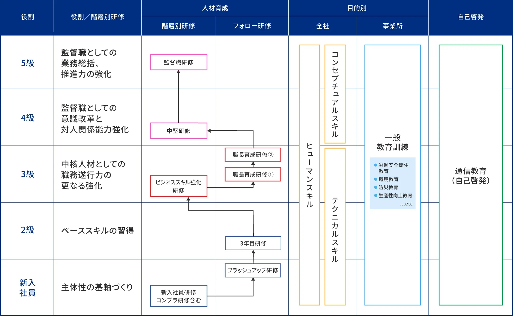 育成体系全体像【一般職】