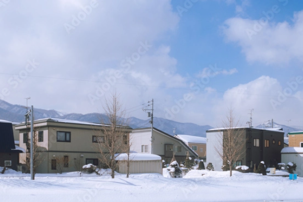 僻地での積雪の写真